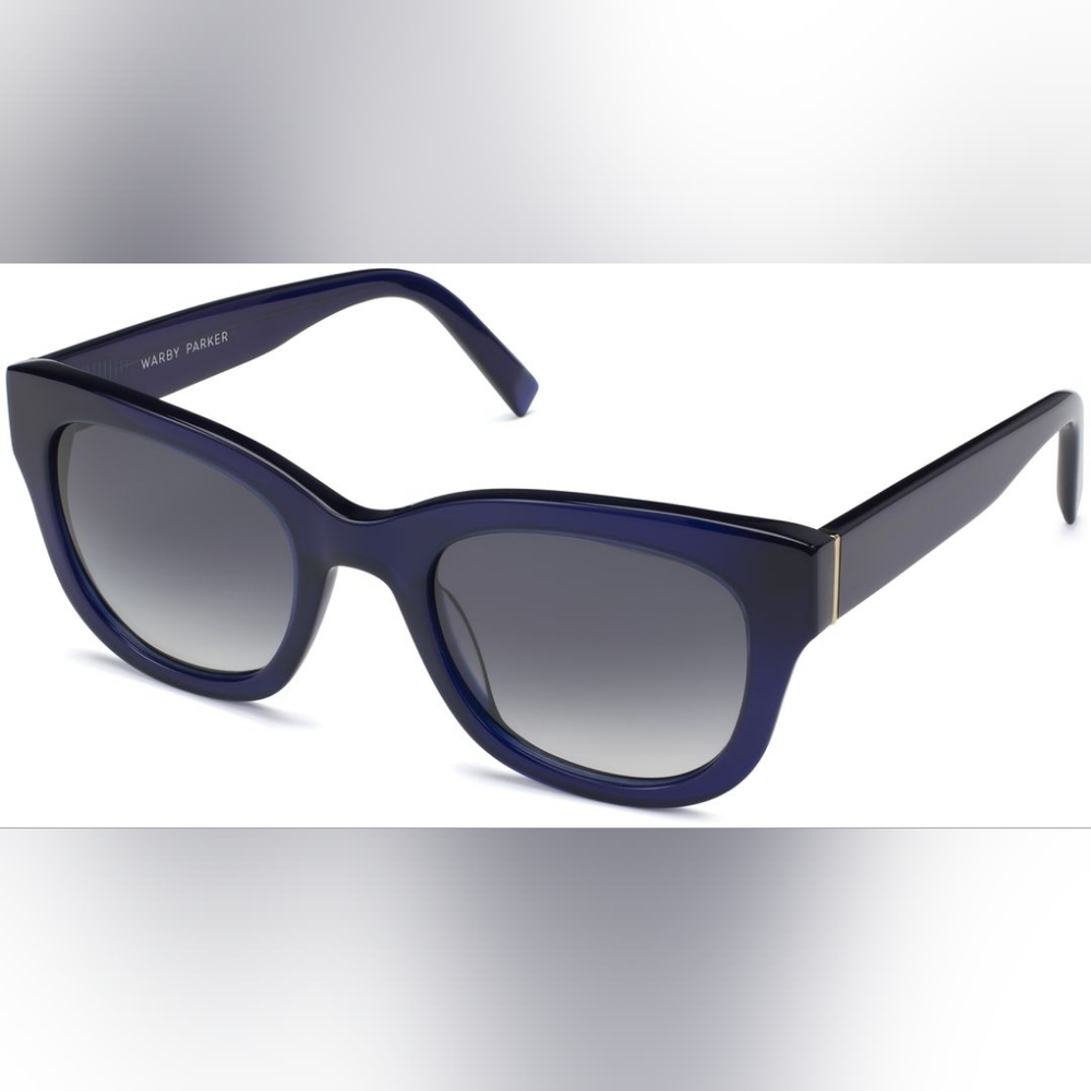 Warby Parker Gemma 356 52-22-142 Eyeglasses Frames Only Dark Blue Square Modern